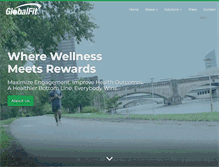Tablet Screenshot of globalfit.com